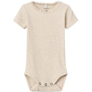 name it Basic Body kurzarm natur Borte