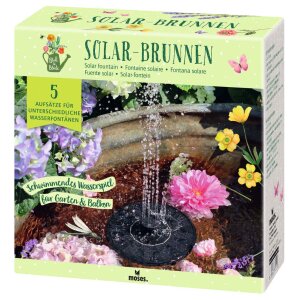 moses Blatt und Blüte Solar-Brunnen