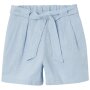 name it Leinen Hose Gürtel hellblau