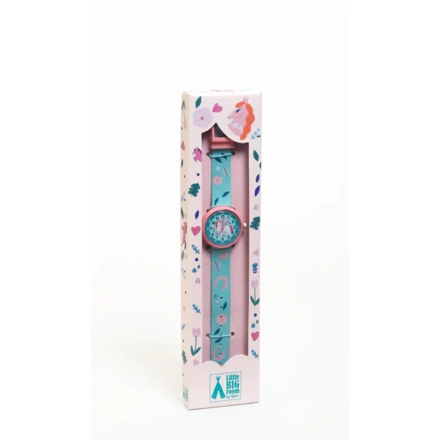 Djeco Kinder Armbanduhr Pferd