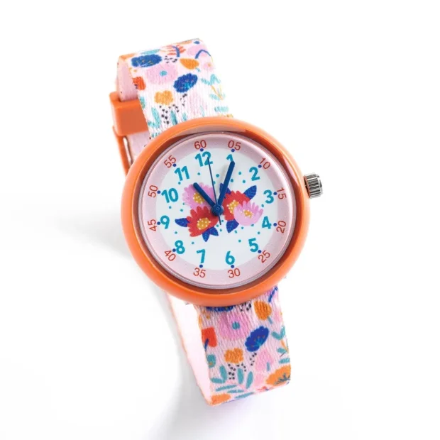 Djeco Kinder Armbanduhr Blumen
