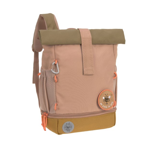 Lässig Mini Rolltop Kinder-Rucksack natur braun