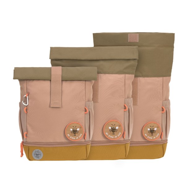 Lässig Mini Rolltop Kinder-Rucksack natur braun