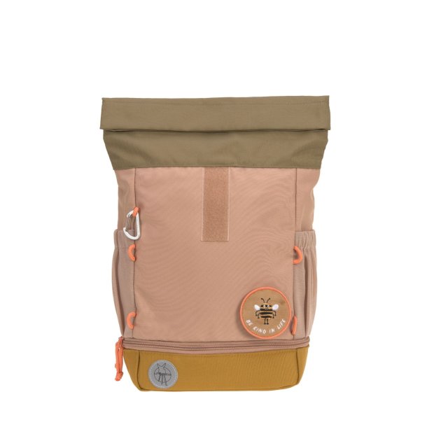 Lässig Mini Rolltop Kinder-Rucksack natur braun