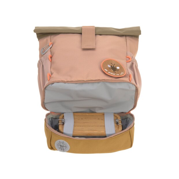 Lässig Mini Rolltop Kinder-Rucksack natur braun
