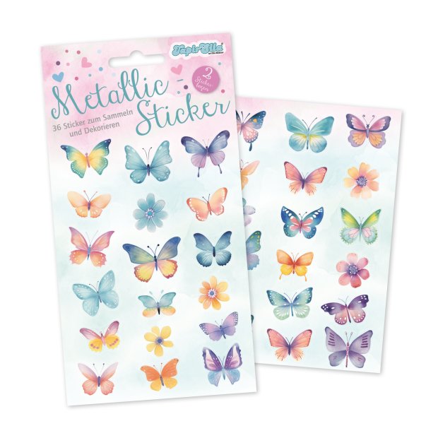 Lutz Mauder TapirElla Metallic-Sticker Schmetterlinge