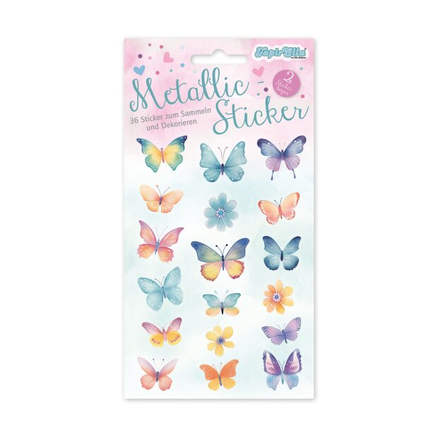 Lutz Mauder TapirElla Metallic-Sticker Schmetterlinge