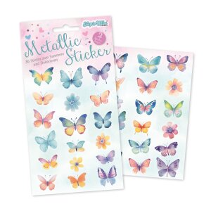 Lutz Mauder TapirElla Metallic-Sticker Schmetterlinge