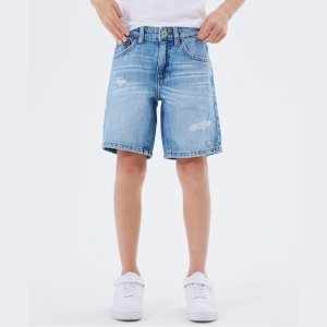 name it Jungen Jeans Shorts hellblau