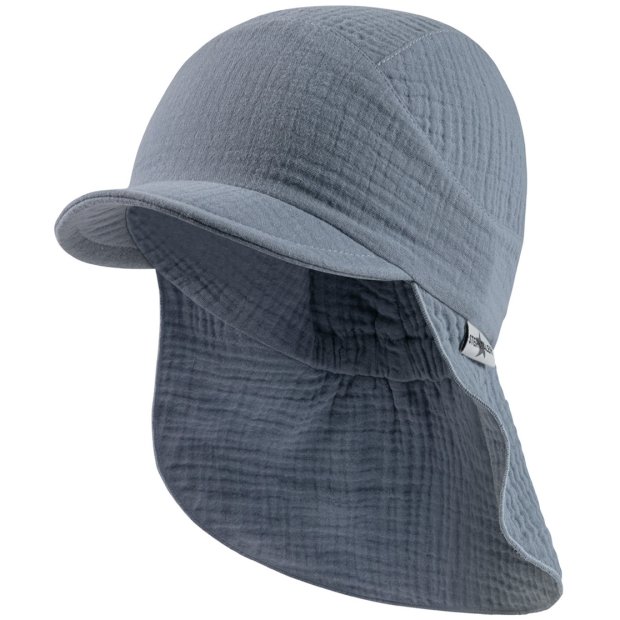 Sterntaler UV-Schirmmütze mit Nackenschutz grau blau
