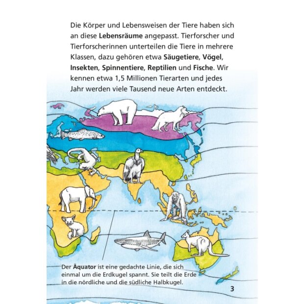 Carlsen Pixi Wissen 42 Tiere der Welt