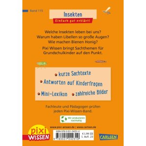 Carlsen Pixi Wissen 115 Insekten