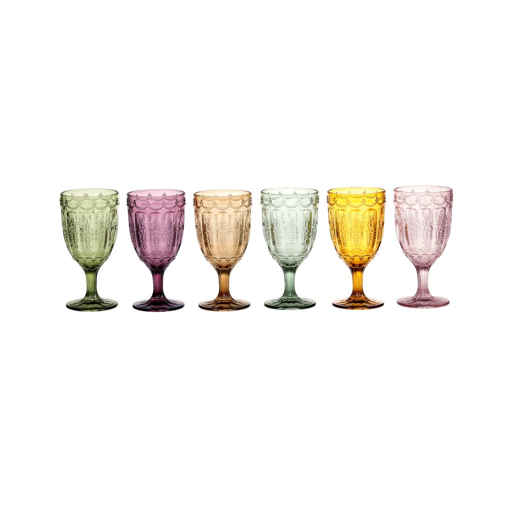 Chic Antique Weinglas Saint-Émilion 6er-Set bunt
