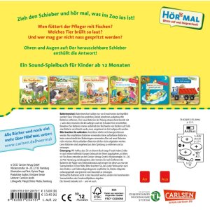 Carlsen Hör mal Soundbuch Im Zoo