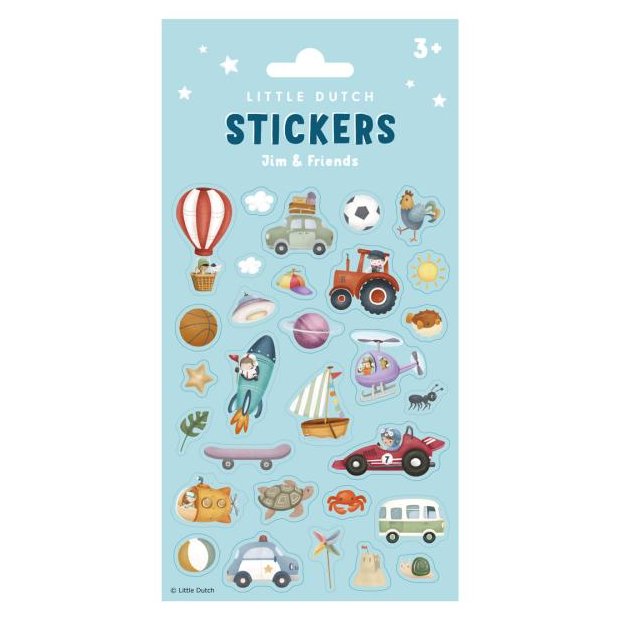 Little Dutch Sticker Jim & Friends 28 Stück