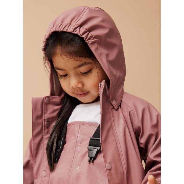 name it Regenhose und Regenjacke rosa