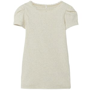 name it Basic T-Shirt Spitze natur melange