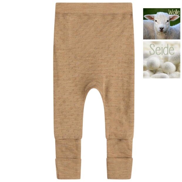 Hust and Claire Wolle Seide Babyhose braun
