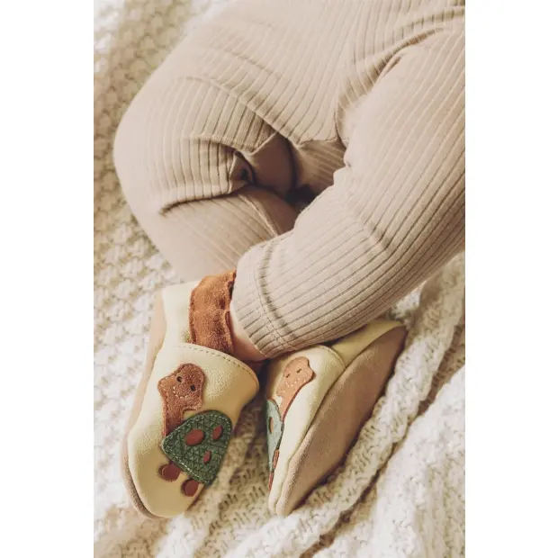 Hobea Lauflernschuhe - Schildkröte beige