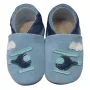 Hobea Lauflernschuhe - Hubschrauber hellblau
