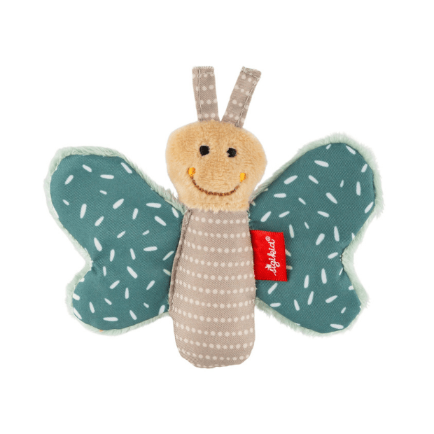 Baby-Greifling Schmetterling petrol grün