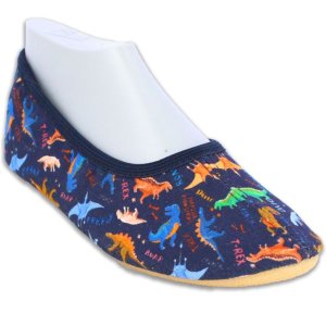 Beck Turnschläppchen Dinosaurier blau