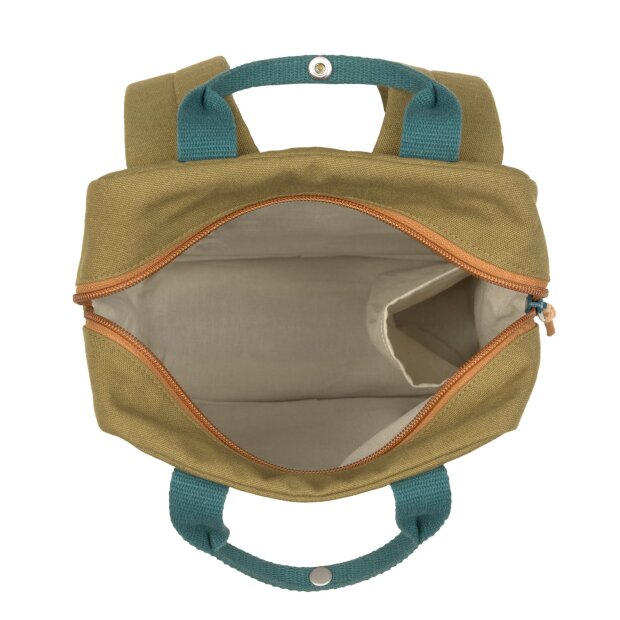 Lässig Kindergarten Rucksack Smiley olive