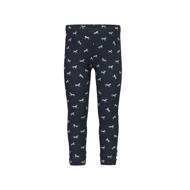 name it Mädchen Legging Pferd blau
