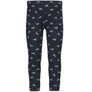 name it Mädchen Legging Pferd blau