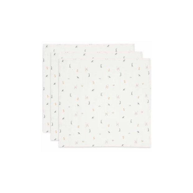 Jollein Baby Mulltuch 3er-Set Safari
