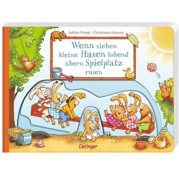 Oetinger Buch Wenn sieben kleine Hasen tobend übern Spielplatz rasen