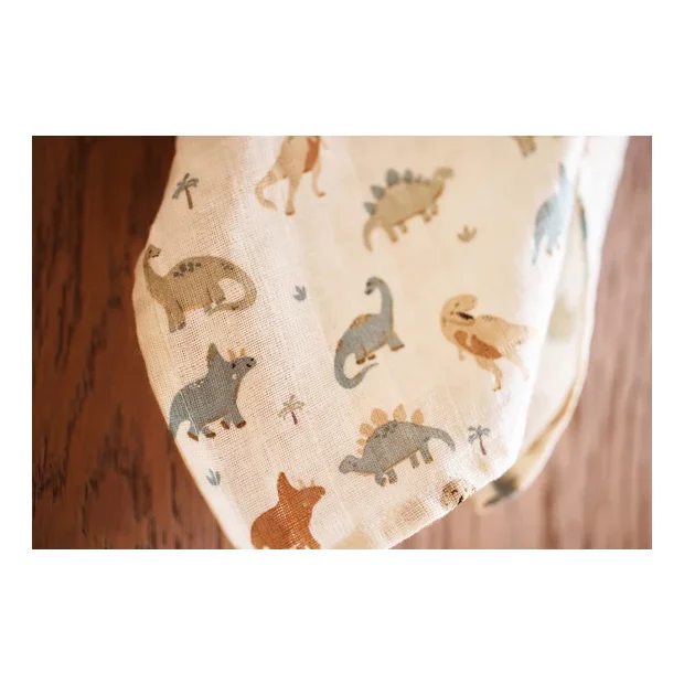 Jollein 2 Baby Mullwindeln 115 x 115 cm Dino