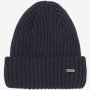 Minymo Strickmütze blau Wolle