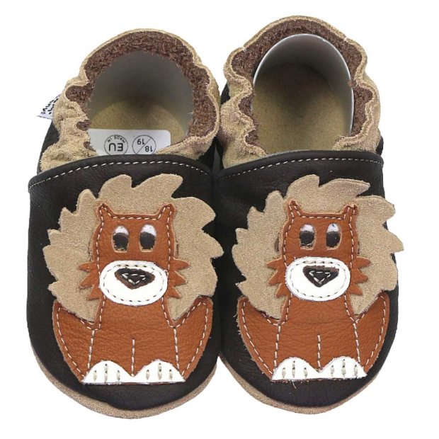 Hobea Lauflernschuhe - Löwe dunkelbraun