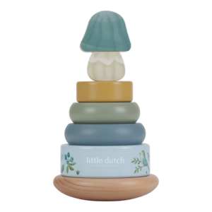 Little Dutch Holz Stapelturm mit Ringen Forest Friends