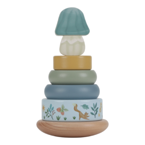 Little Dutch Holz Stapelturm mit Ringen Forest Friends