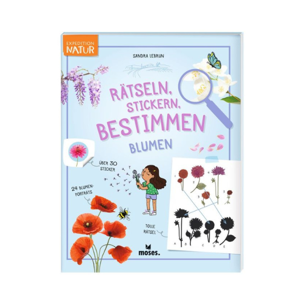 moses Expedition Natur Rätseln Stickern Bestimmen Blumen