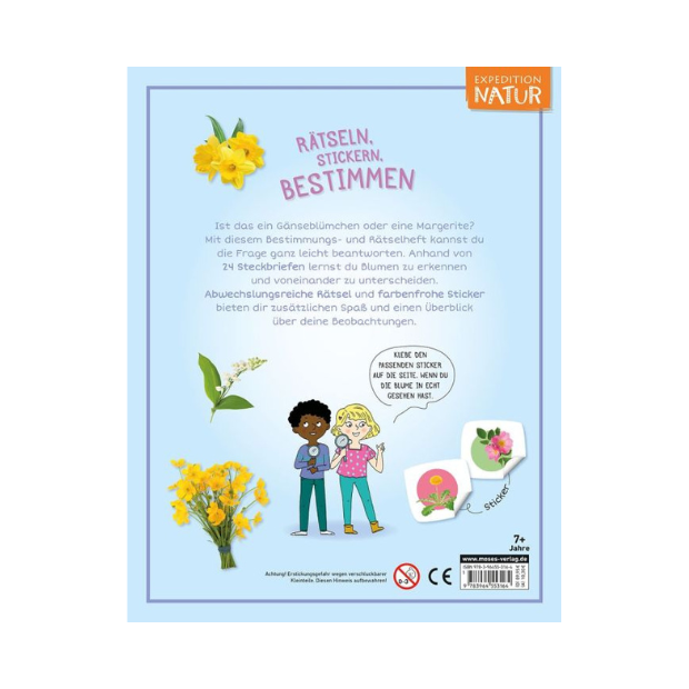moses Expedition Natur Rätseln Stickern Bestimmen Blumen
