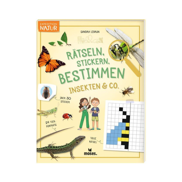 moses Expedition Natur Rätseln Stickern Bestimmen Insekten