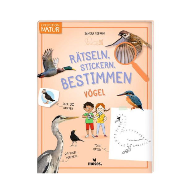 moses Expedition Natur Rätseln Stickern Bestimmen Vögel