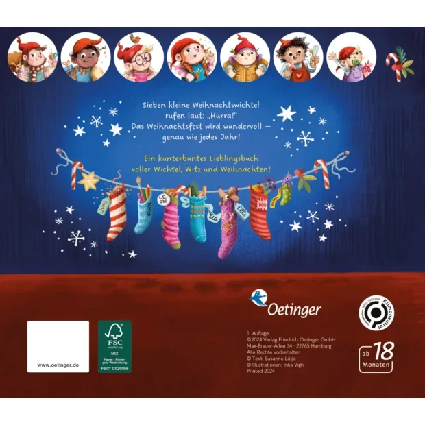 Oetinger Kinderbuch Sieben kleine Weihnachtswichtel