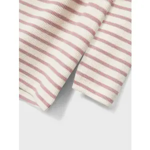 name it Basic Shirt Ringel natur rosé