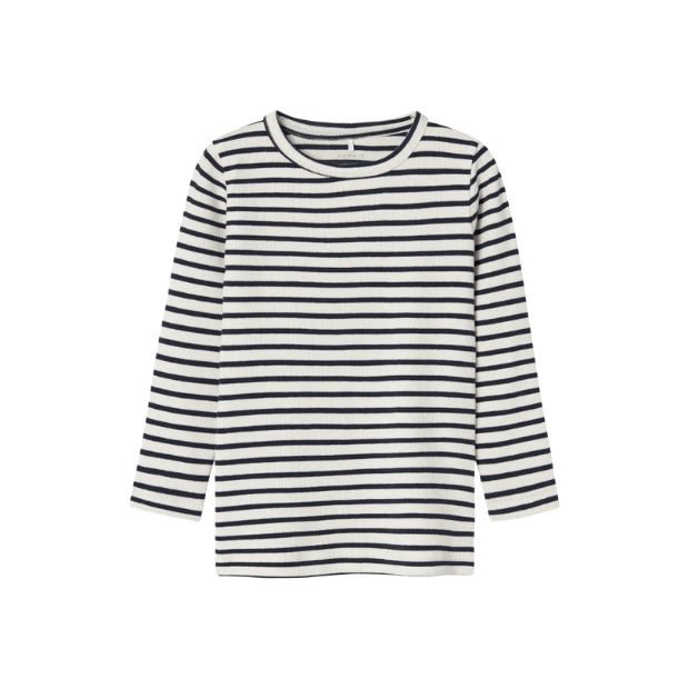 name it Basic Shirt Ringel natur blau
