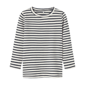 name it Basic Shirt Ringel natur blau