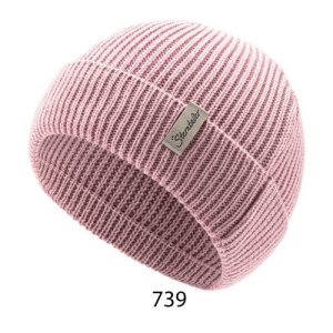 Mütze aus Baumwoll-Mischgewebe - Rosenholz mit...