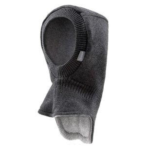 Strickschalmütze zum Wenden - anthrazit melange von...