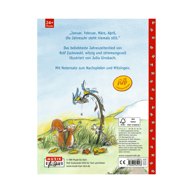 Coppenrath Kinderbuch Die Jahresuhr Rolf Zuckowski